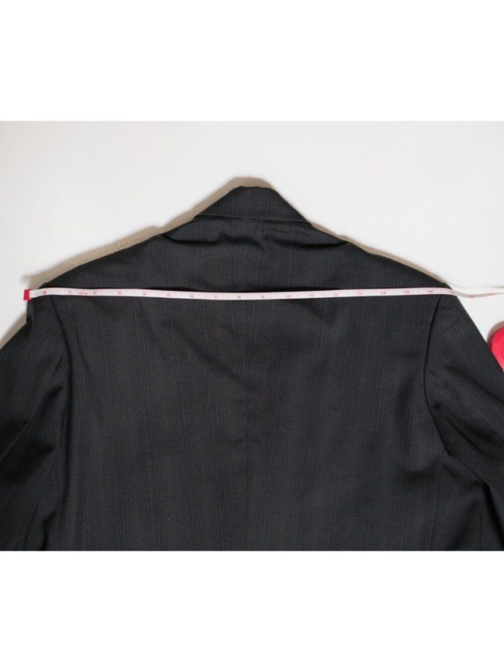 Vintage MINOVA ENGLAND Super 110's Black Wool Striped Blazer - Picture 11 of 12